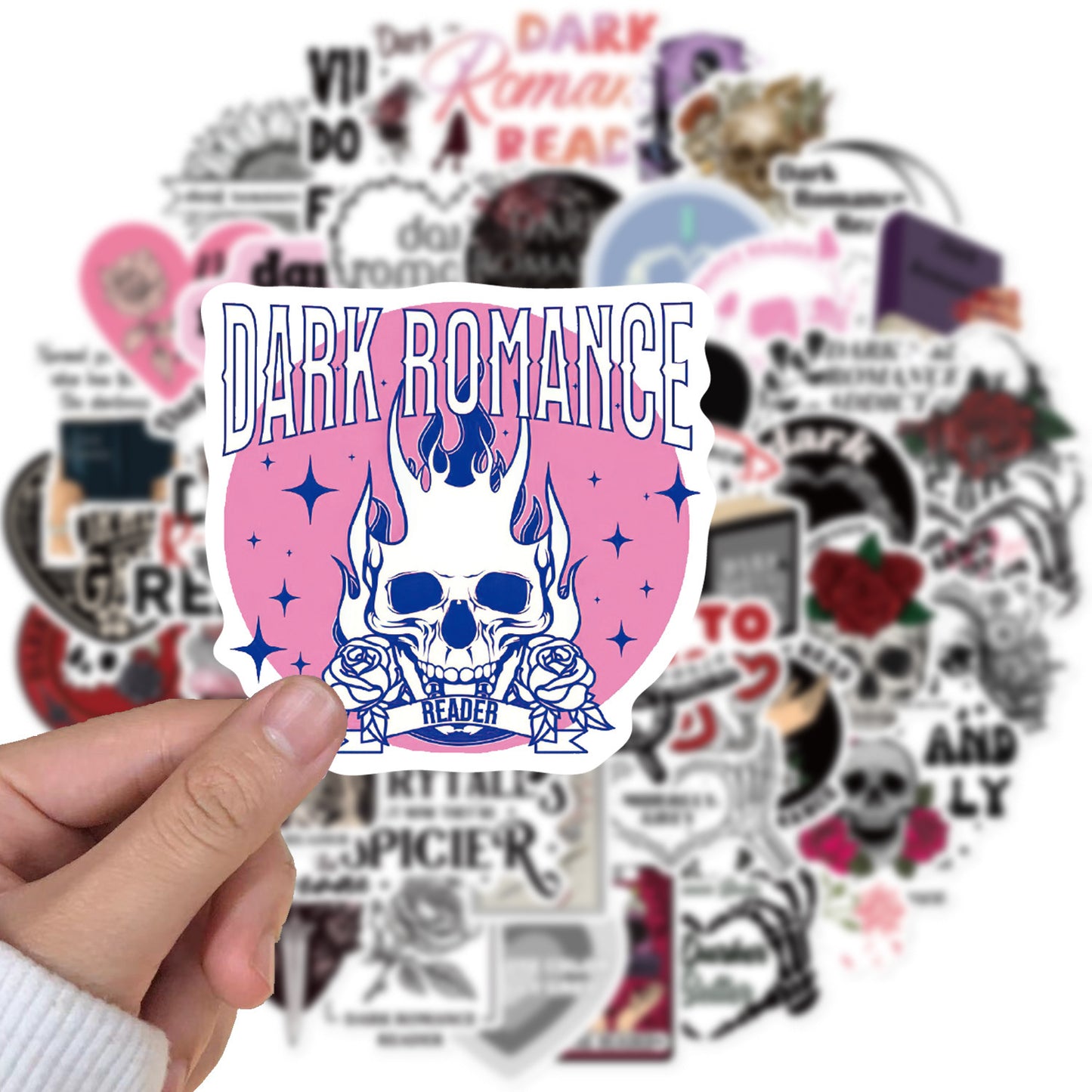 50-Pack Waterproof Dark Romance Stickers – Morally Gray, Villain-Inspired Bookish Decals