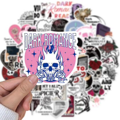 50-Pack Waterproof Dark Romance Stickers – Morally Gray, Villain-Inspired Bookish Decals
